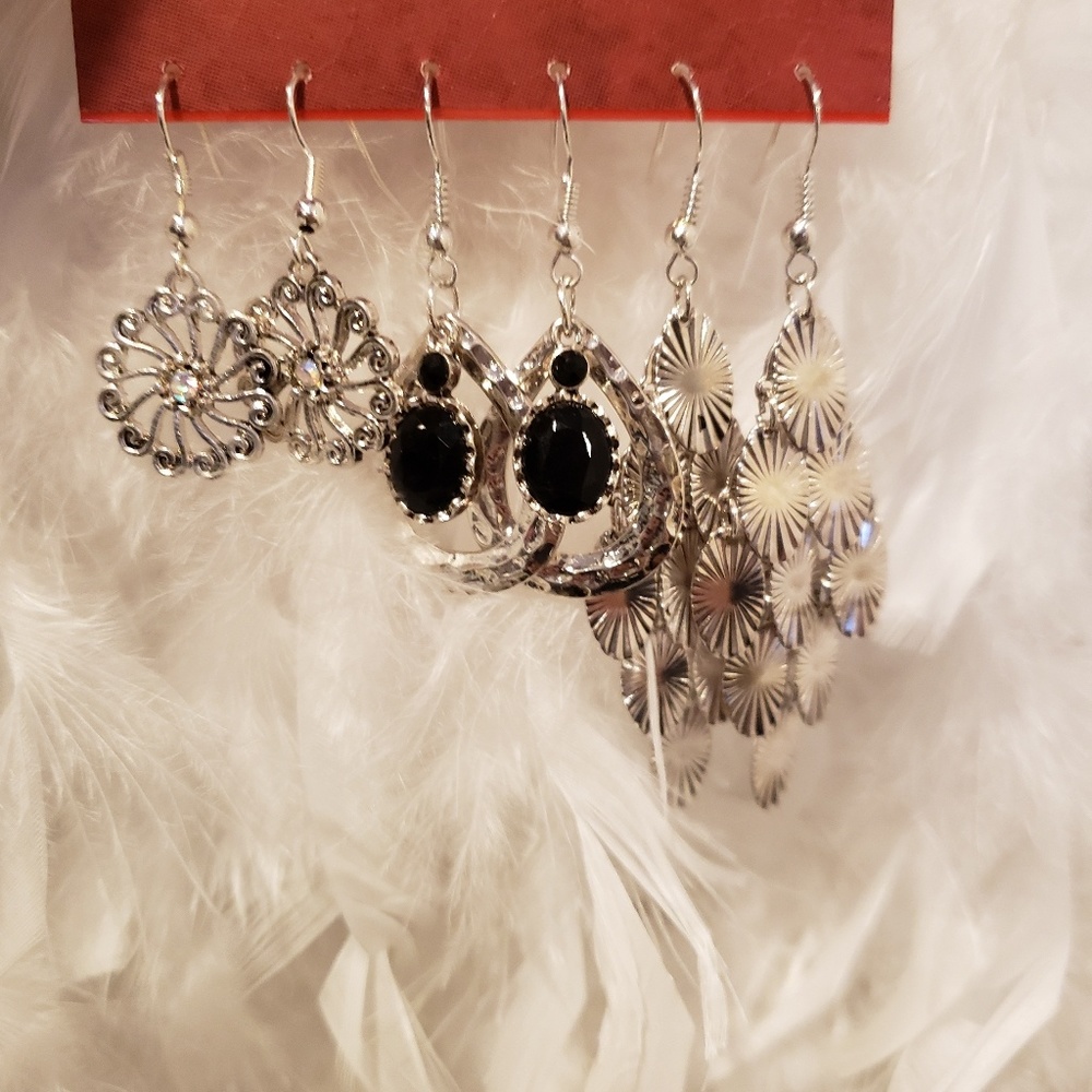 Arizona jean co earrings bundle aged silver tone
